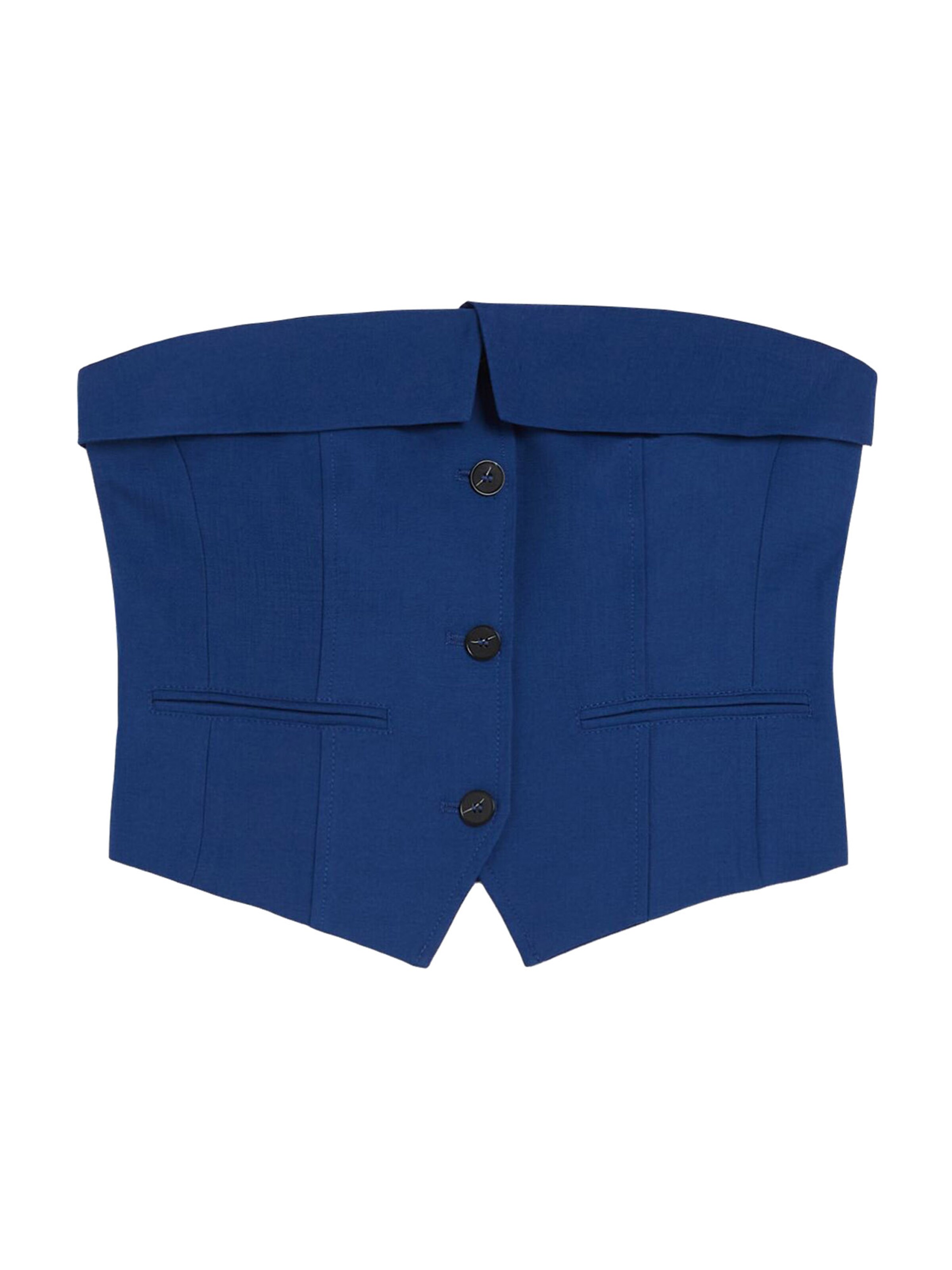 Haut Bershka en bleu : devant