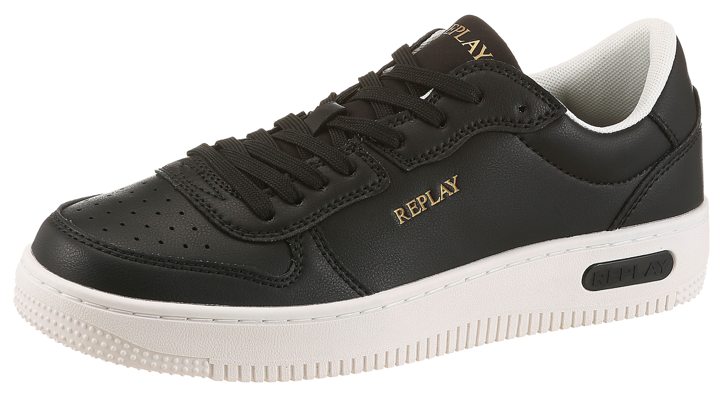 REPLAY Sneaker in Schwarz: Vorderseite