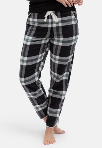Cyberjammies - Pantalón de pijama 'Polar Drift' en negro: frente
