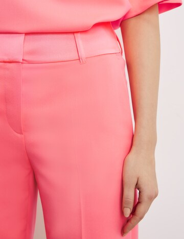 TAIFUN Regular Trousers with creases in Pink