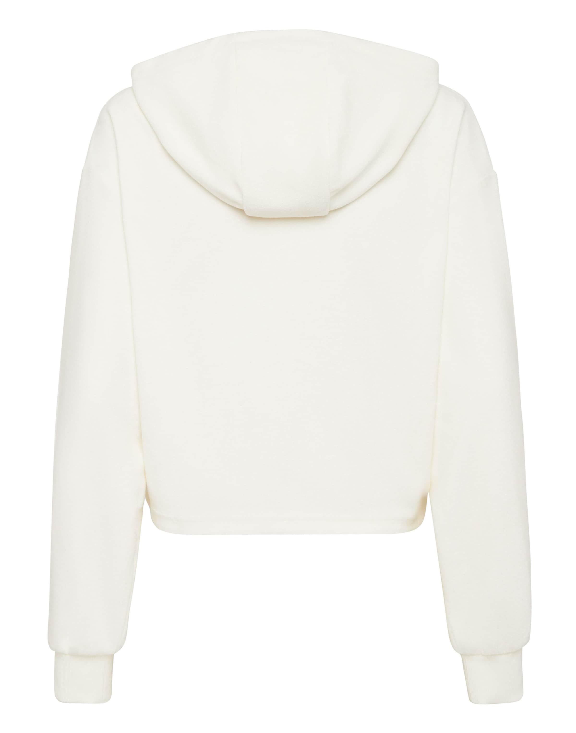 Plein Sport - Sudadera con cremallera en blanco