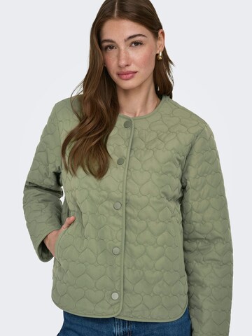 ONLY Between-season jacket 'Heart' in Green: front