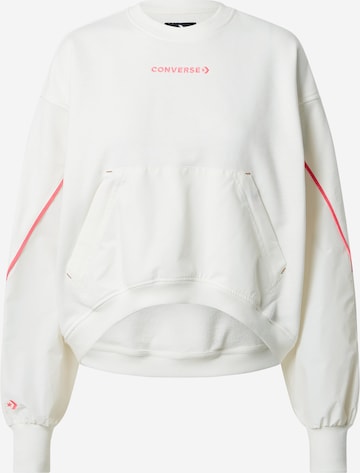 CONVERSE Sweatshirt in White: front