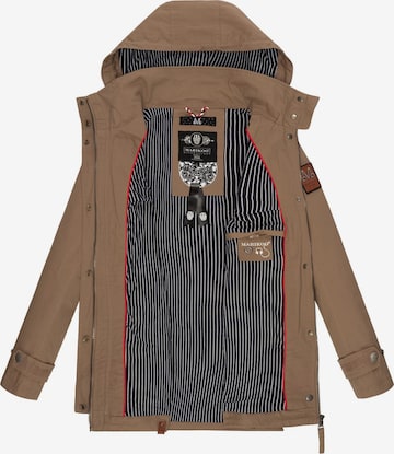 MARIKOO Between-seasons parka 'Nyokoo' in Brown