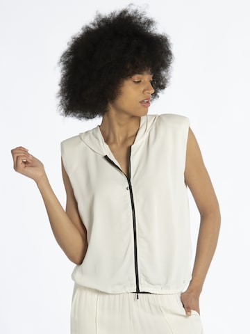 Gilet DEHA en blanc : devant