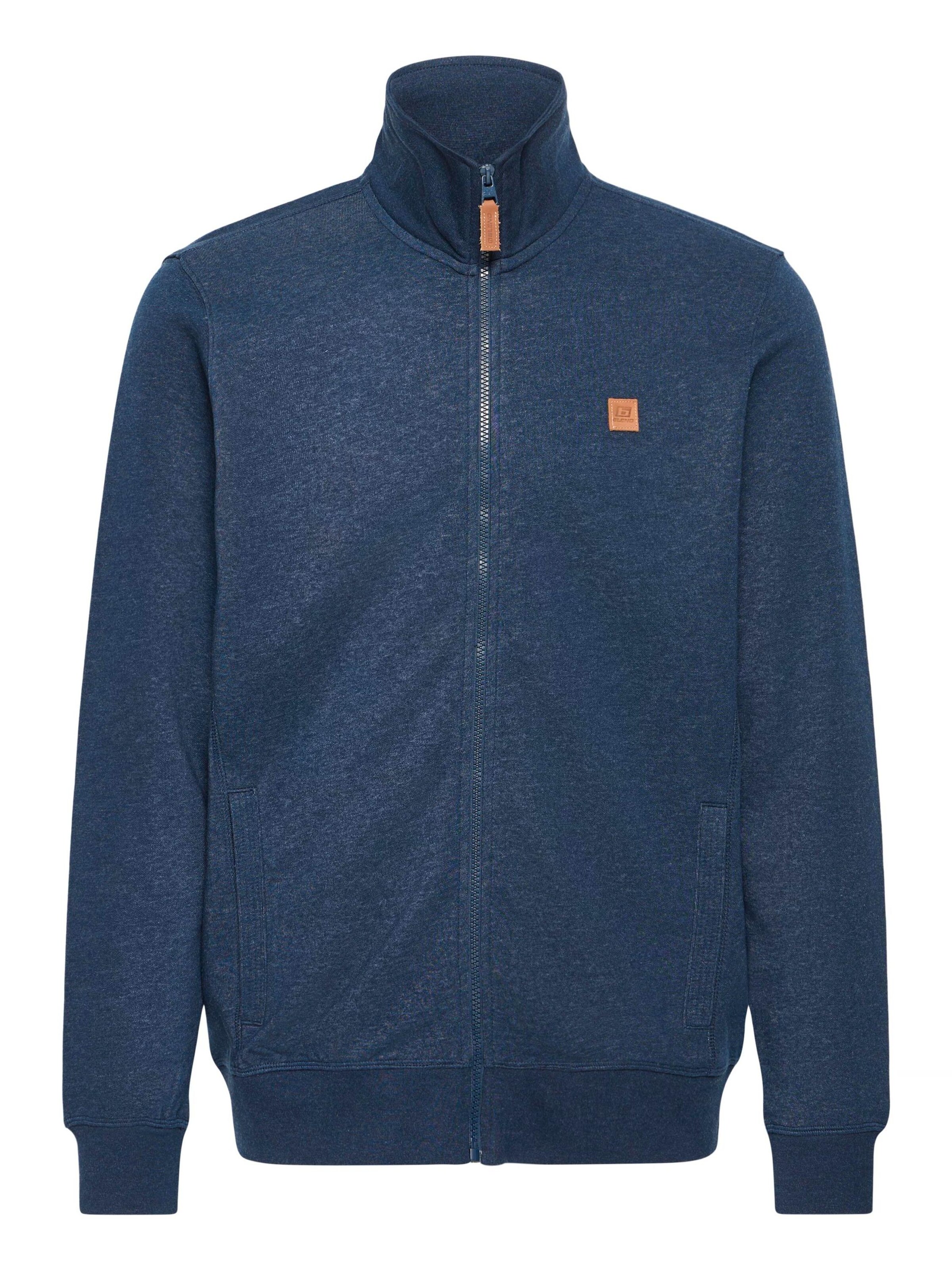 BLEND - Sudadera con cremallera ' BHPolax ' en azul: frente