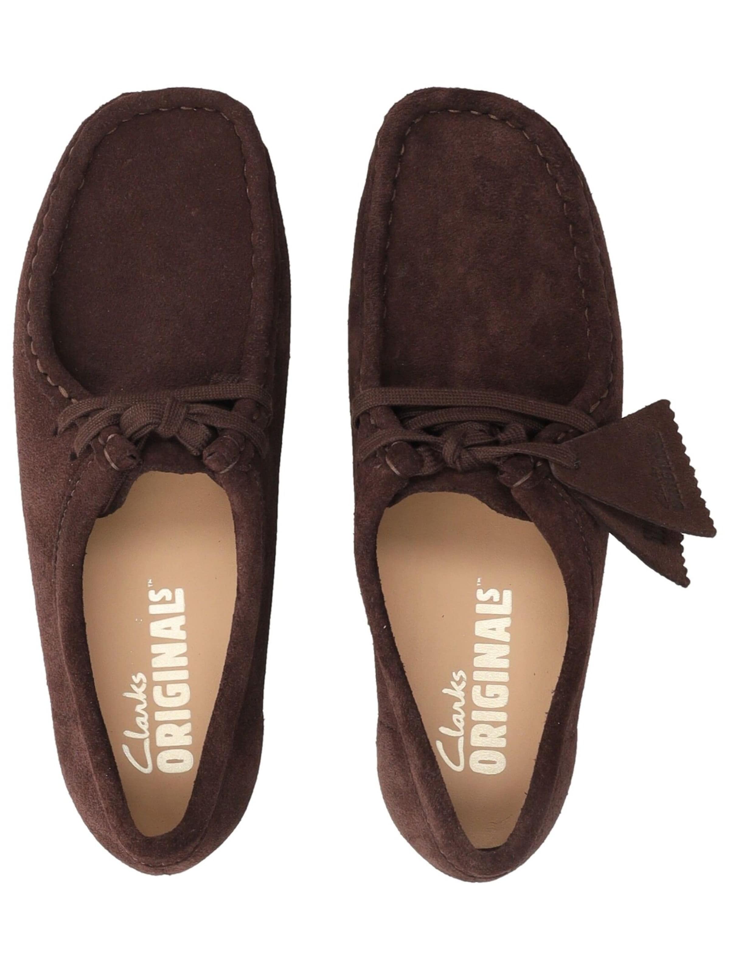 CLARKS Schnürschuh in Braun