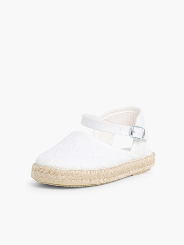 Sandales Pisamonas en blanc : devant