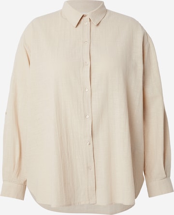 ONLY Carmakoma Blouse 'CARTIZANA' in Beige: front
