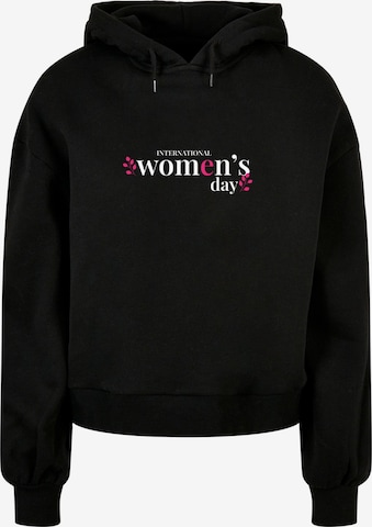 Merchcode Sweatshirt ' WD - International Women's Day 5' in Zwart: voorkant