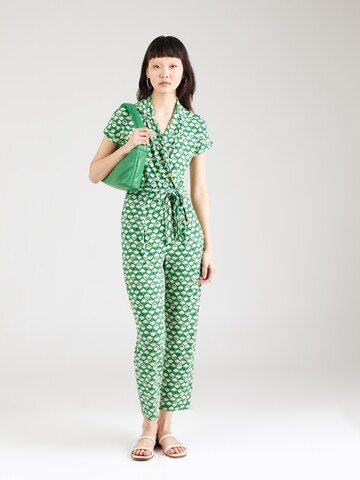 Tuta jumpsuit 'Salut Chérie Olotte' di Blutsgeschwister in verde: frontale