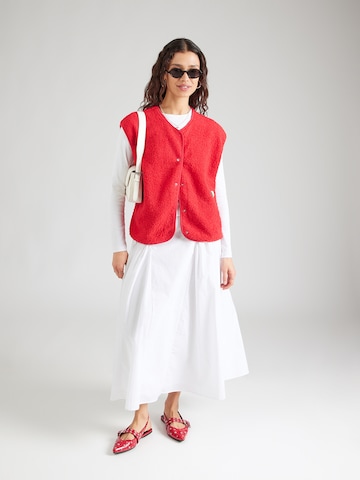 PIECES Vest 'PCKATTY' in Red