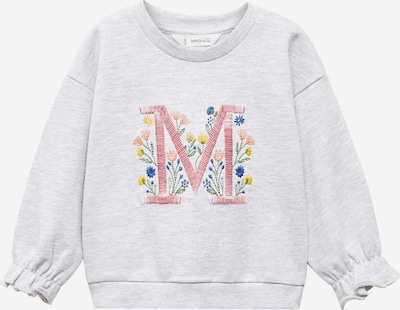 MANGO KIDS Sweatshirt 'Letri' in blau / hellgrau / dunkelgrün / melone, Produktansicht