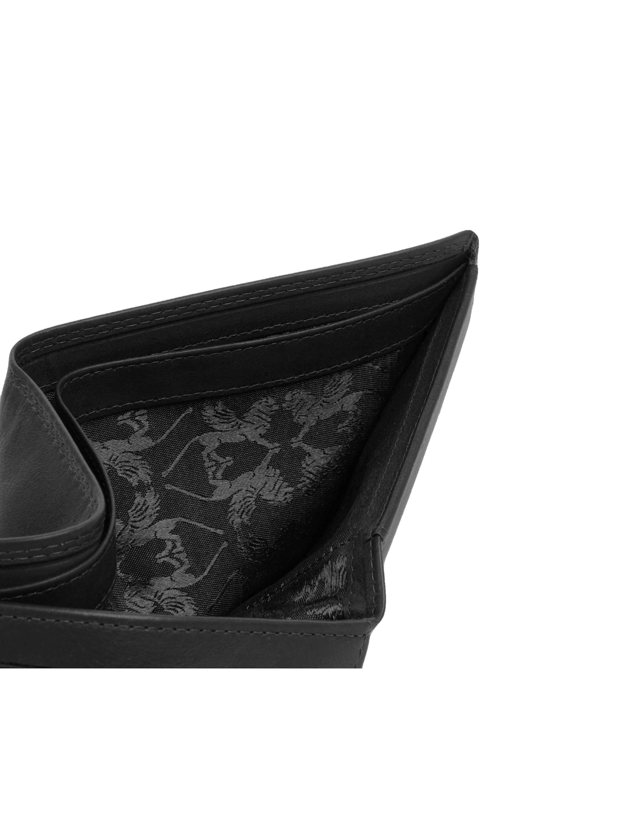 Porte-monnaies 'SUTURA' mano en noir