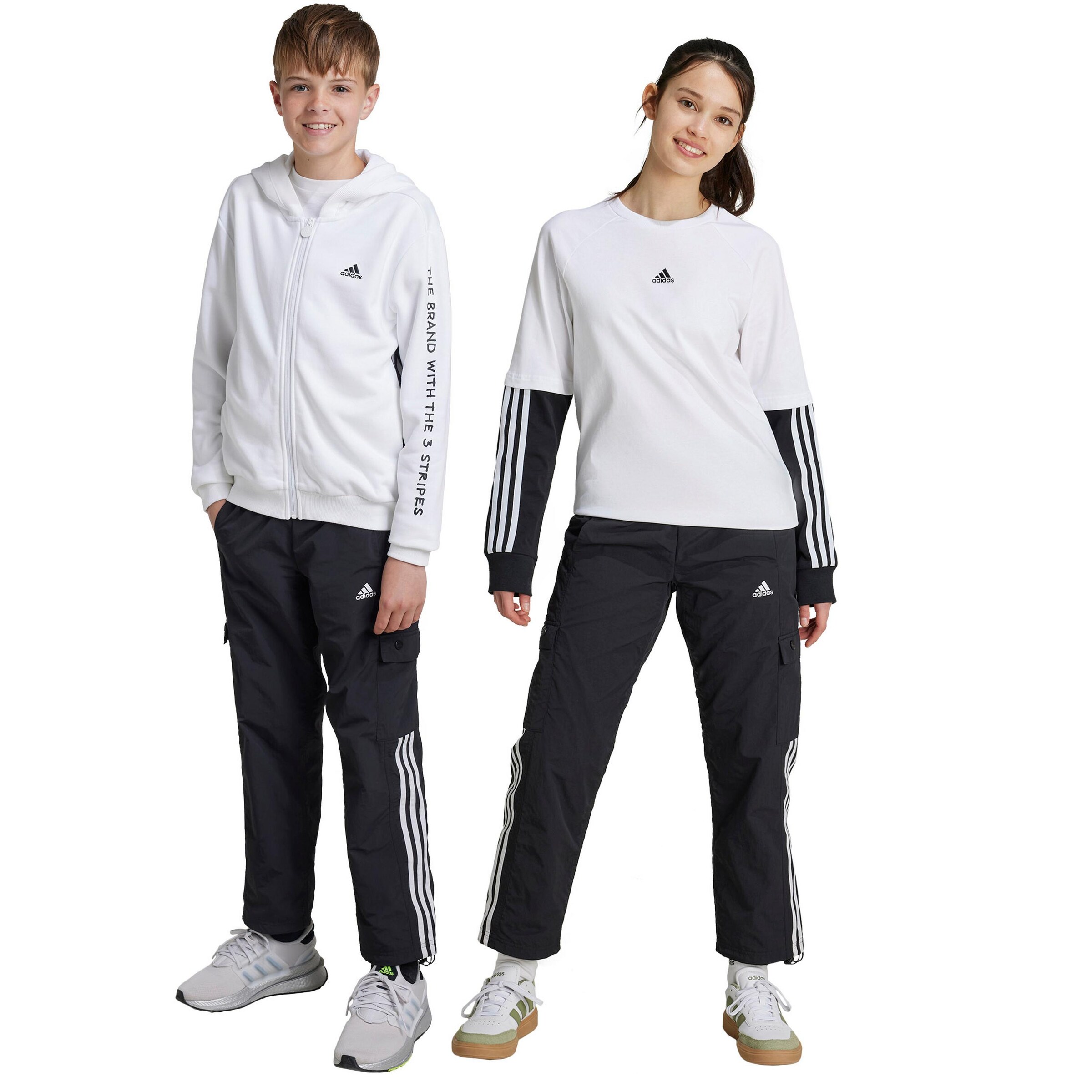ADIDAS SPORTSWEAR Loosefit Sportovní kalhoty 'JAM' – černá