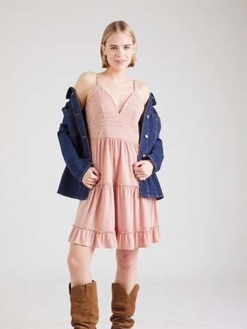 VILA Dress in Pink: front