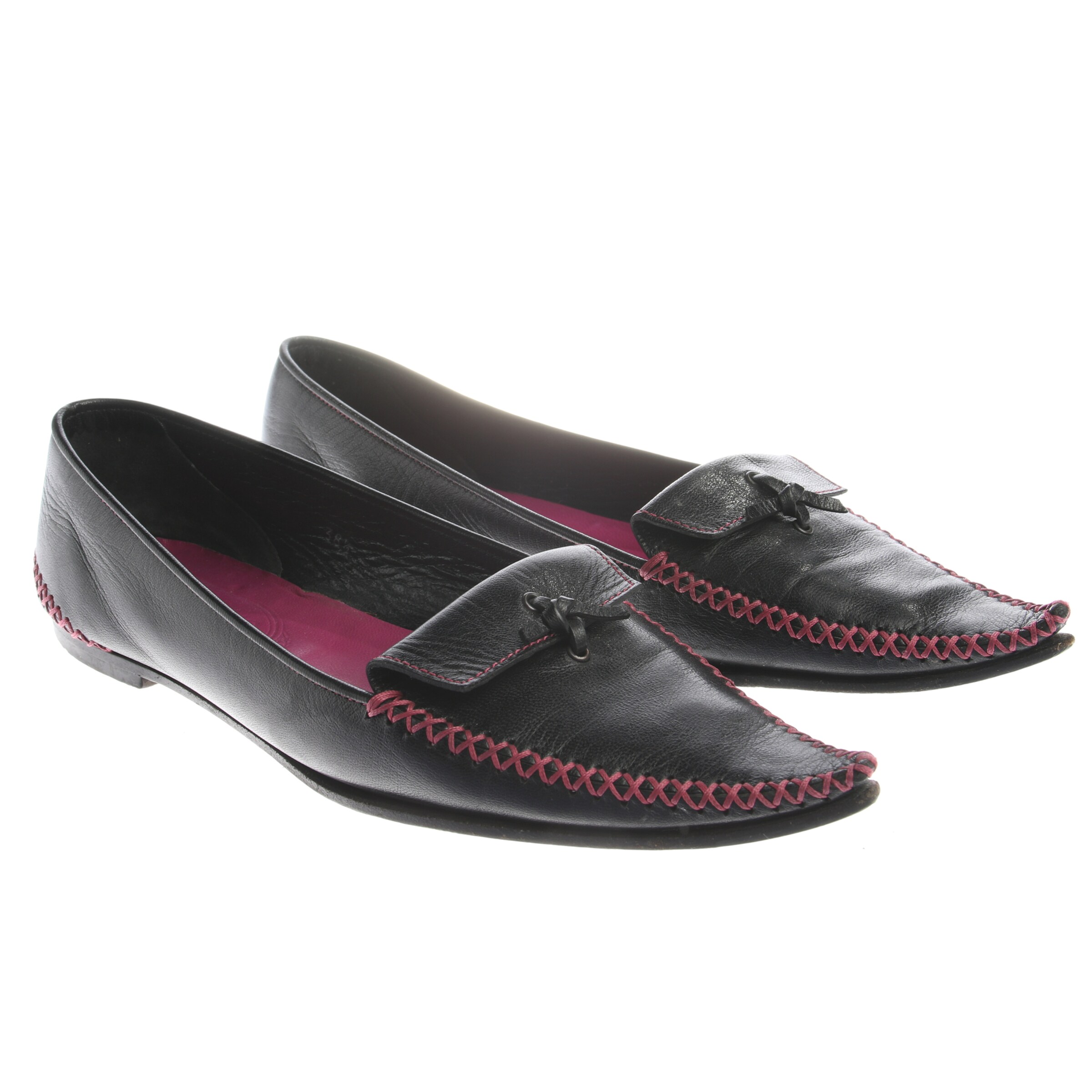 Tod's Flats & Loafers in 38,5 in Black: front