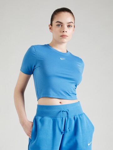 Nike Sportswear Póló 'Essential' - kék: elől