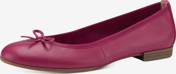 TAMARIS Ballet Flats 'Alena' in Pink: front