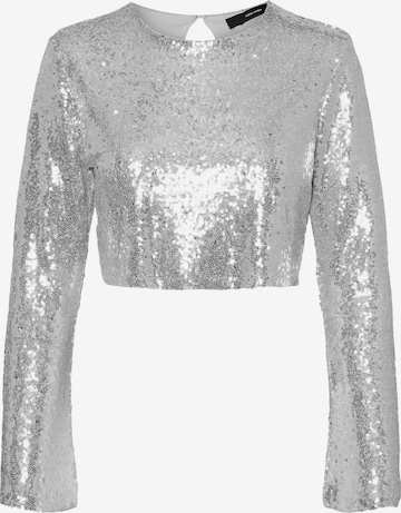 VERO MODA Blouse 'KAJE' in Silver: front