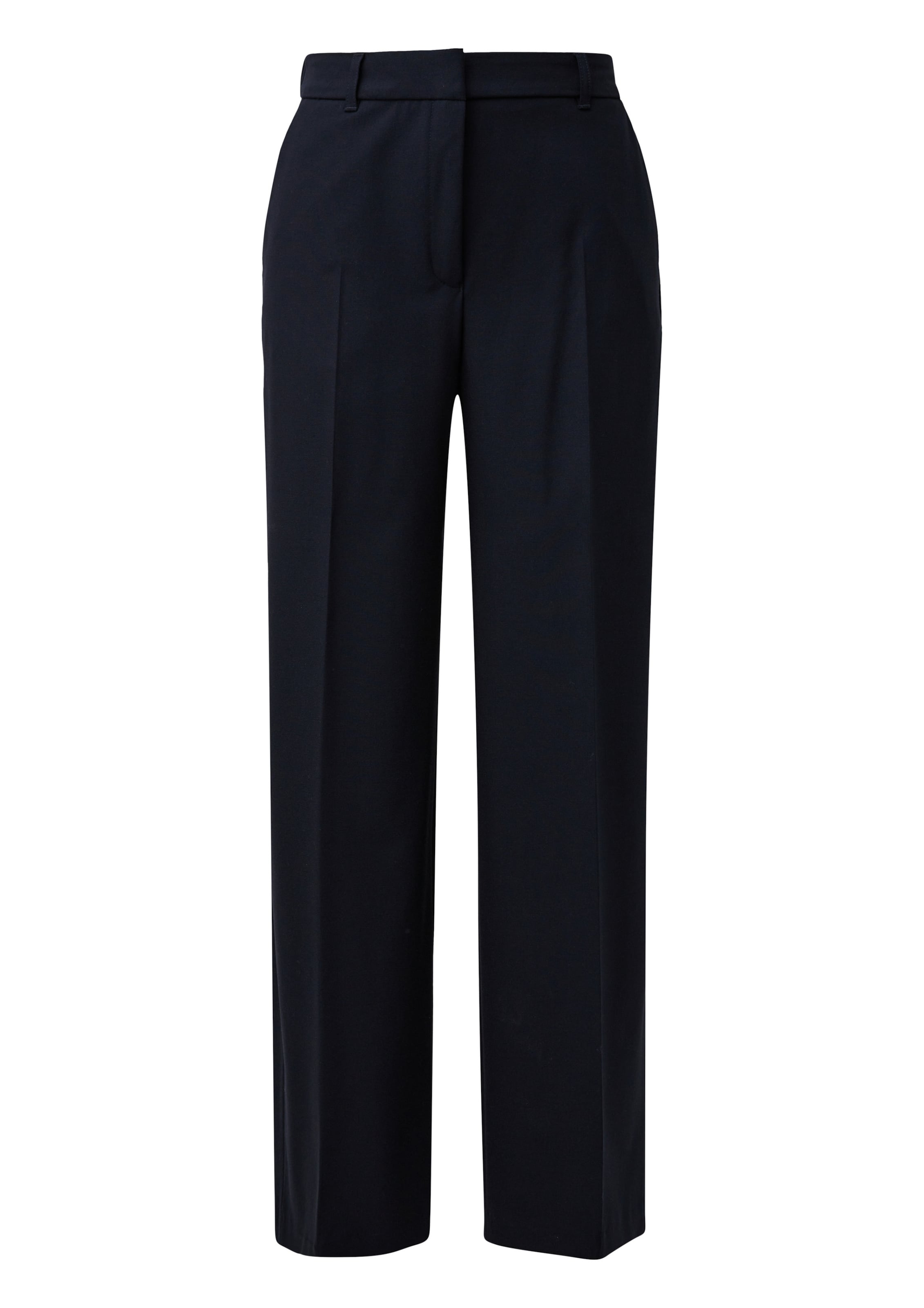 Regular Pantalon à plis s.Oliver en bleu : devant