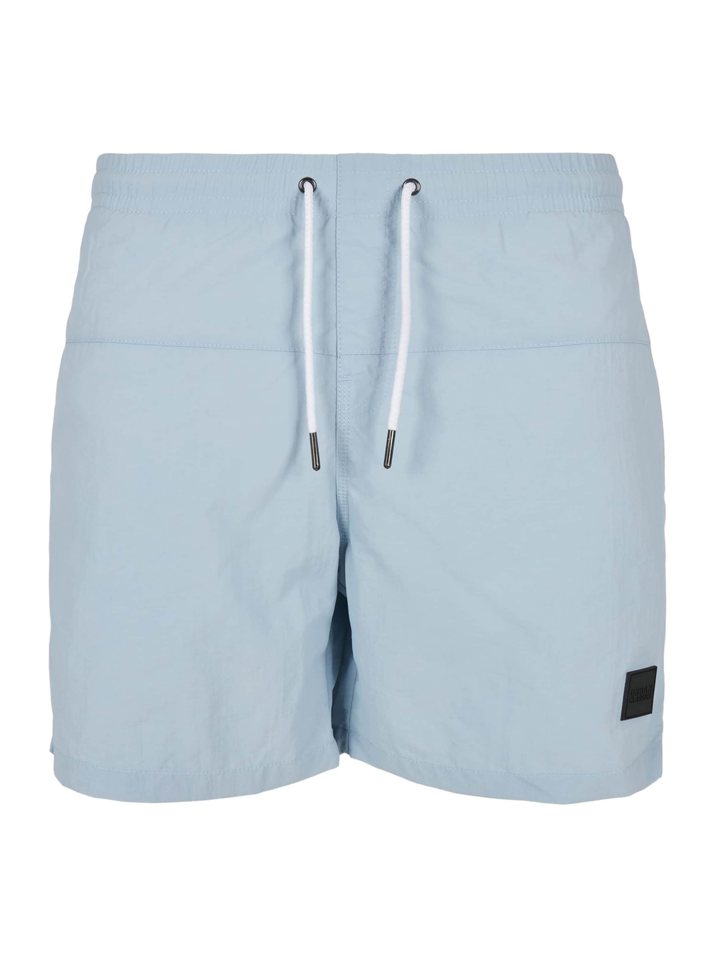 Urban Classics Plavecké šortky – modrá: přední strana