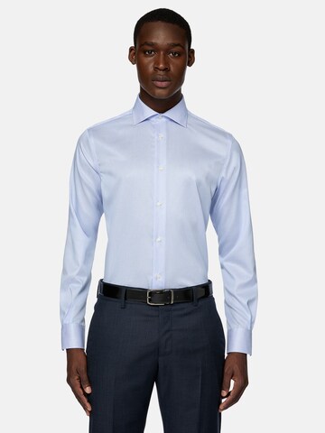 Boggi Milano Regular fit Business shirt in Blue: front