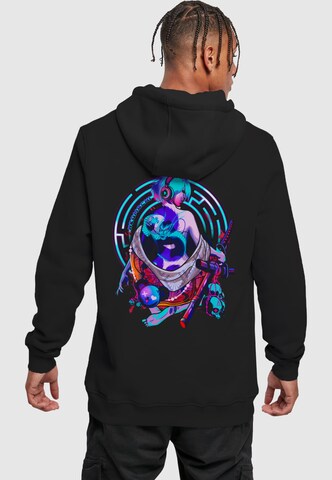 Merchcode Sweatshirt 'Ryutatu' in Schwarz: Vorderseite