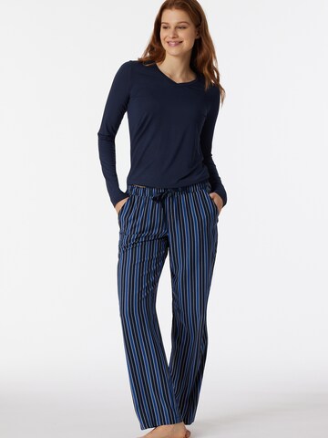 SCHIESSER Pyjamabroek ' Mix & Relax ' in Blauw