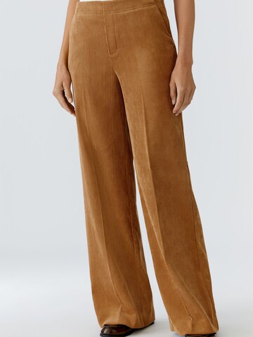 OUI Flared Pants in Brown: front