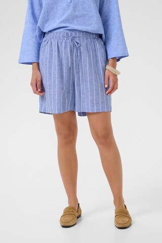 CULTURE Loosefit Kalhoty 'CUarletty' – modrá