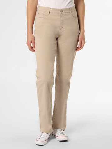 Regular Pantalon chino 'Carola' BRAX en beige : devant