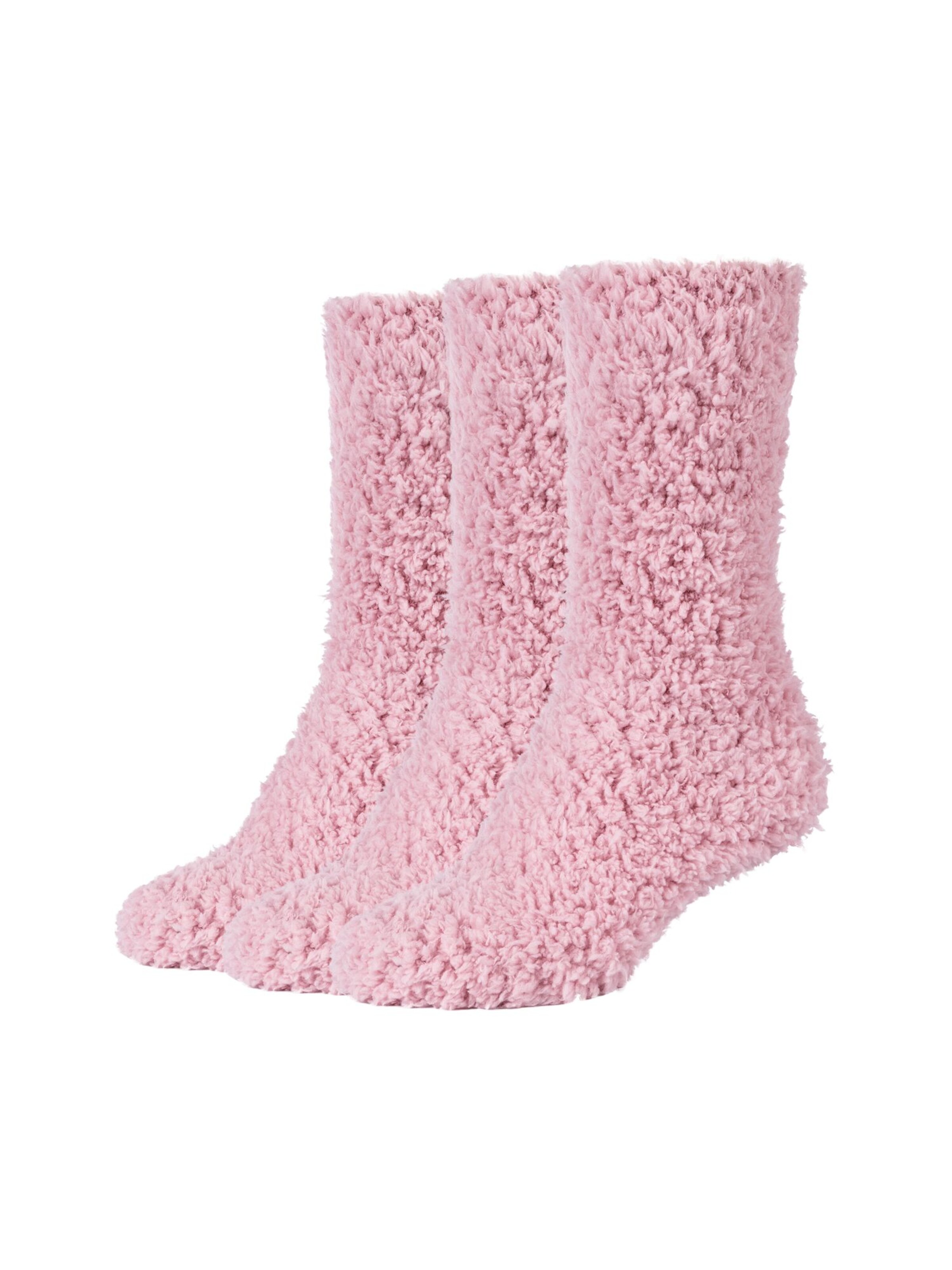 camano Socks in Pink: front