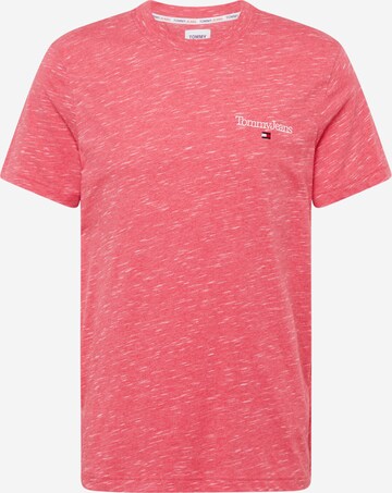 T-Shirt Tommy Jeans en rose : devant