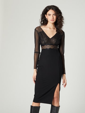 Guido Maria Kretschmer Women Cocktail Dress in Black: front