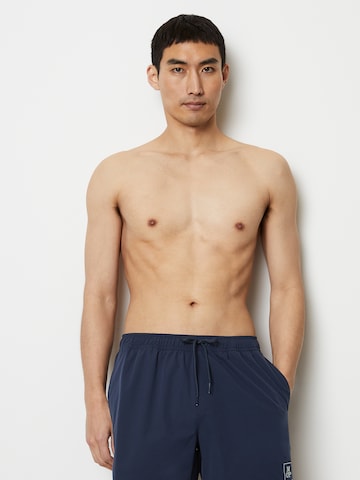Marc O'Polo Badeshorts ' Olmen (Essentials Beach Jersey) ' in Blau: Vorderseite