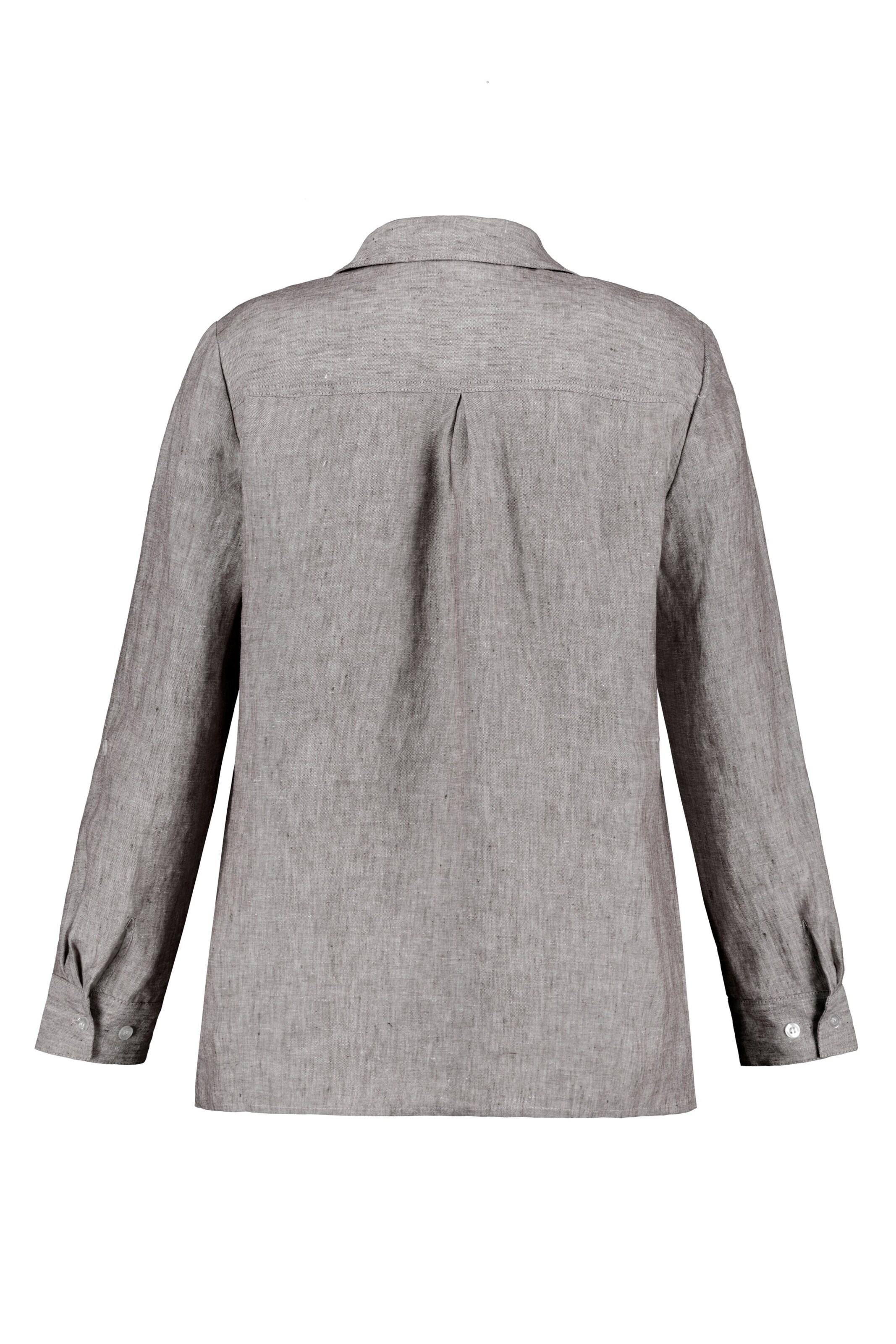 Ulla Popken Leinenbluse in Grau