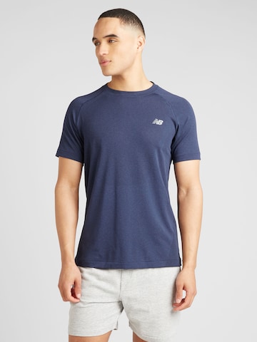 new balance Performance shirt in Blue: front