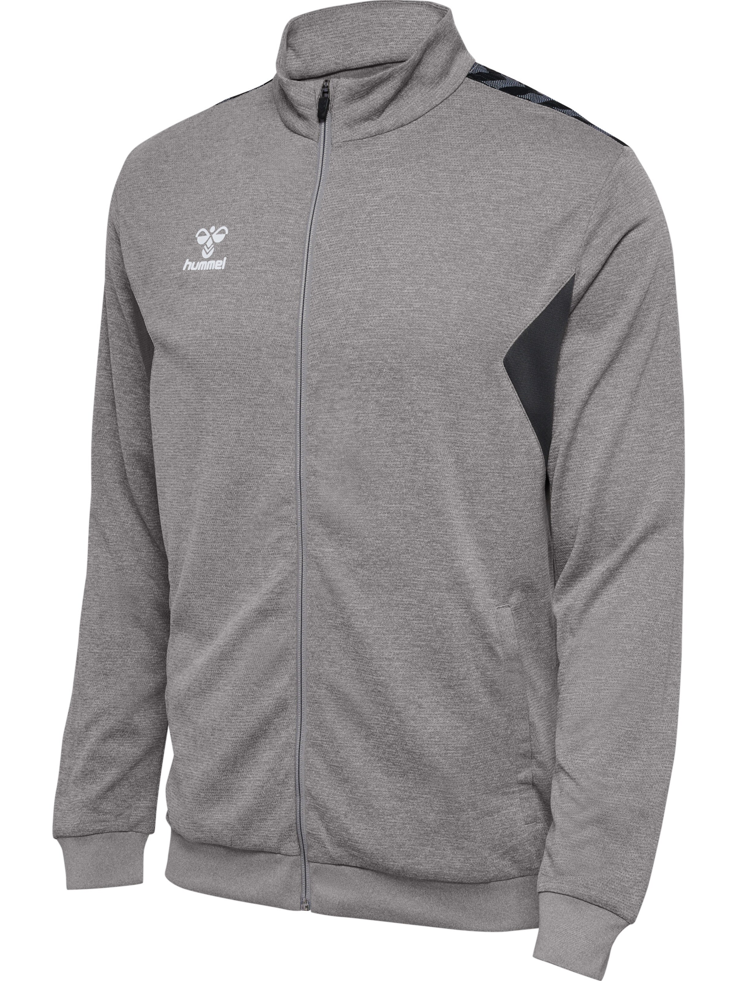 Hummel Sports sweat jacket in Grey