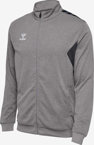 Hummel Athletic Zip-Up Hoodie in Grey