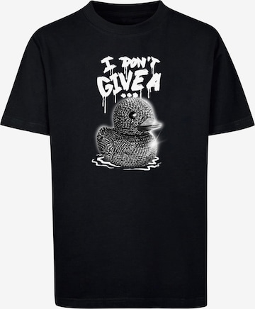 Mister Tee Shirt 'I Don't Give A' in Black: front