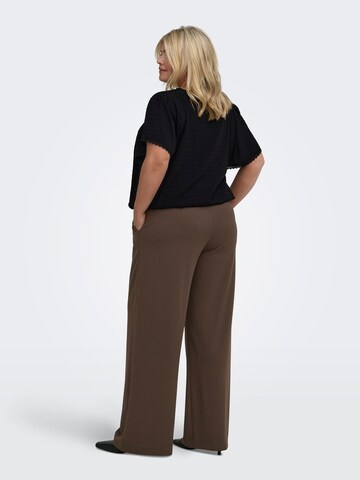 Wide Leg Pantalon à pince 'CARSTILLA' ONLY Carmakoma en marron