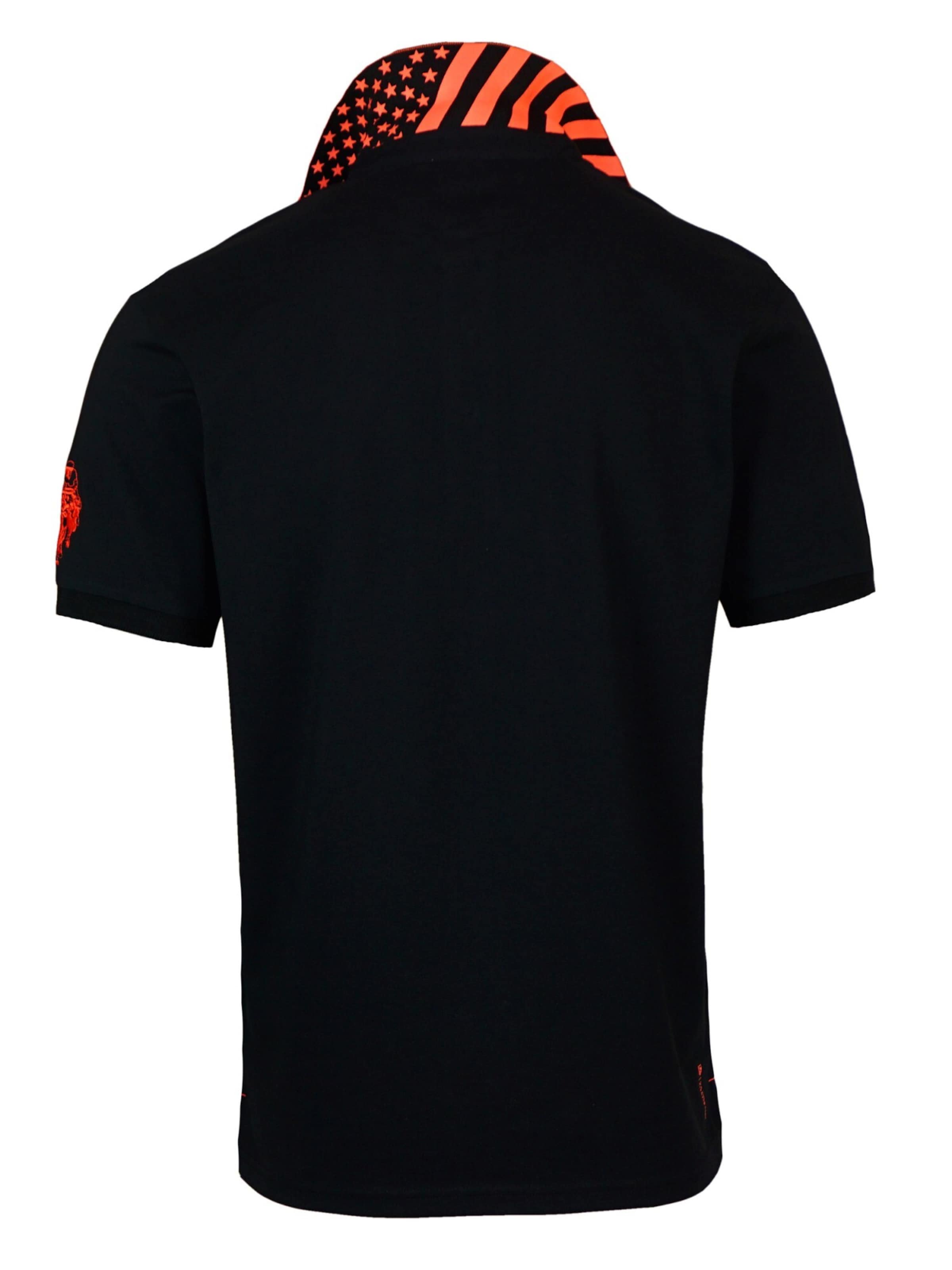 U.S. POLO ASSN. Poloshirt 'Bust' in Schwarz