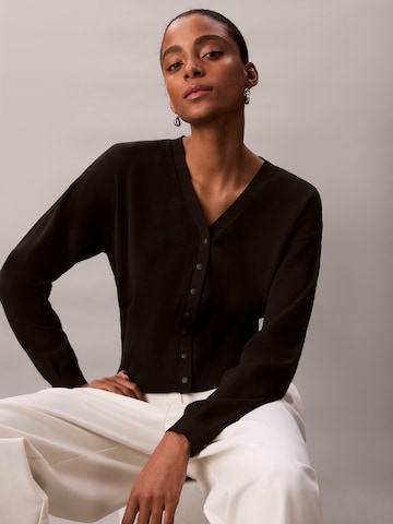 Calvin Klein Gebreid vest in Zwart