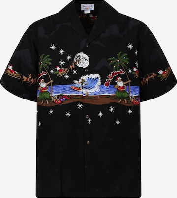 Coupe regular Chemise 'Christmas Island' Pacific Legend en noir : devant