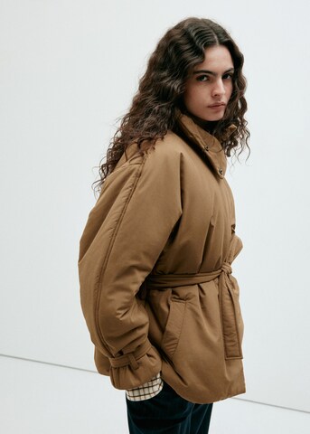 Giacca invernale 'ANORAK TIMEX' di MANGO in marrone: frontale