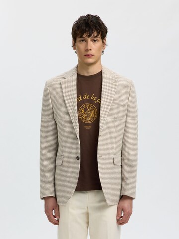 SELECTED Regular Fit Jakke i brun: forside