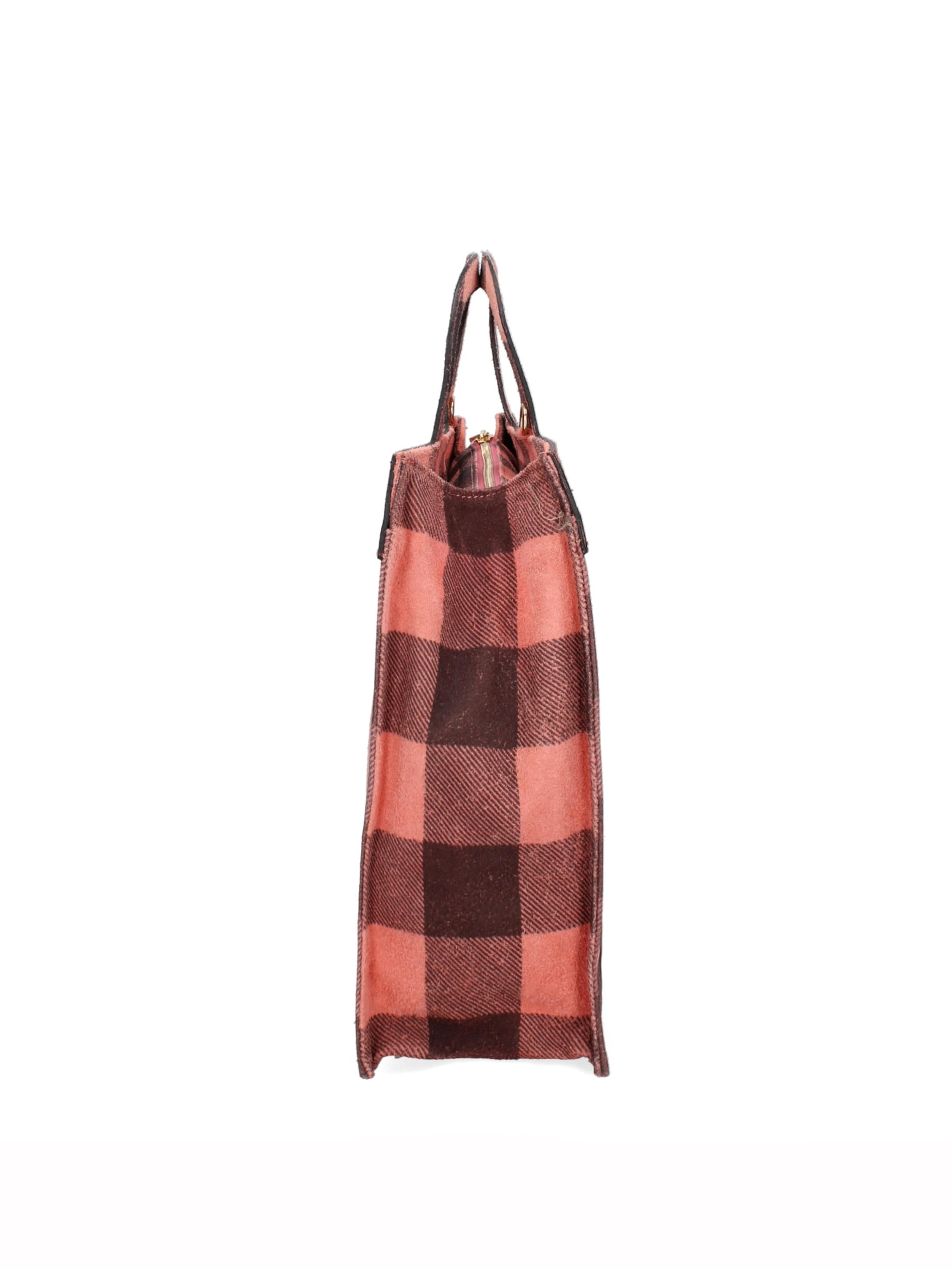 Borsa a mano 'Borsa a Mano Donna Ivy Design Vera Pelle Scamosciata Made in Italy' di Gave Lux in rosa