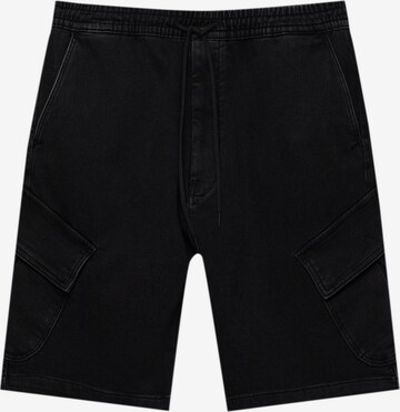 Loosefit Jeans cargo Pull&Bear en noir : devant