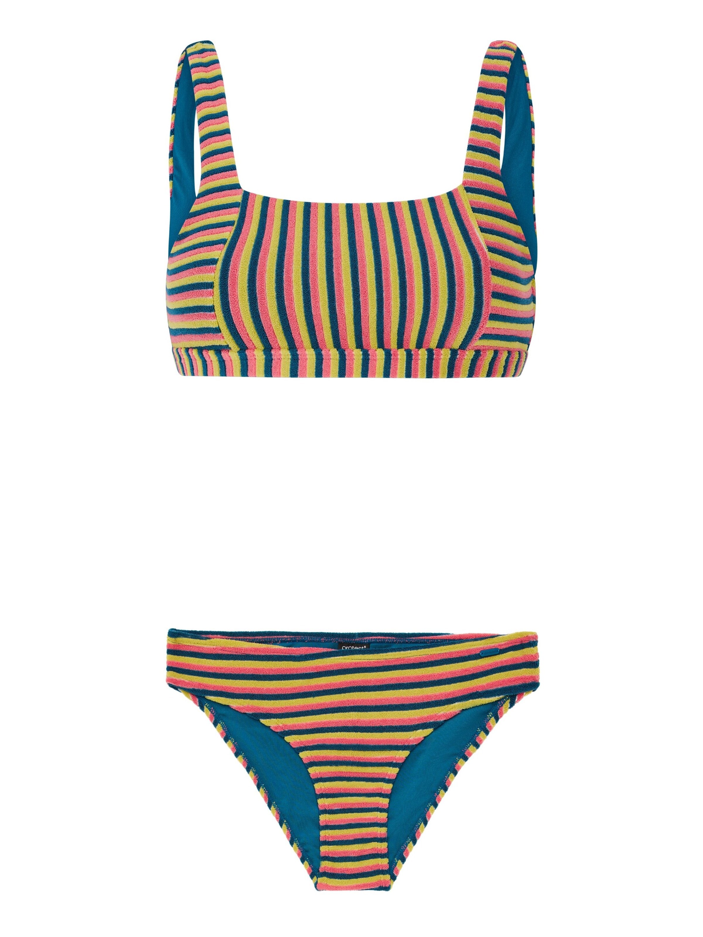 PROTEST Bustier Bikini 'PRTTube' in Roze: voorkant